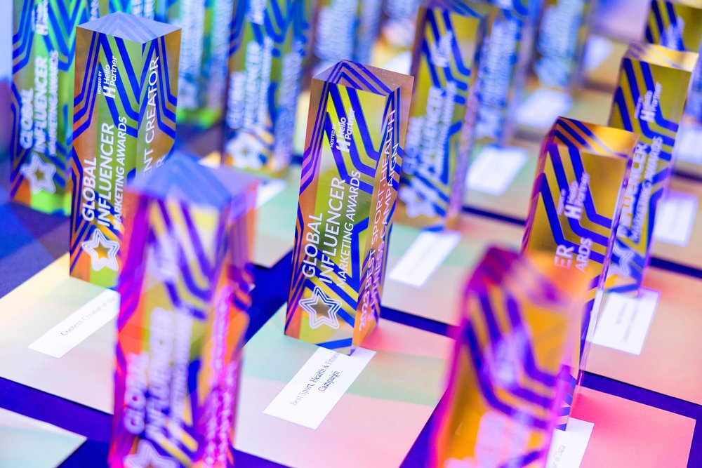 Influencer Marketing Awards Trophies The Trophy Shelf
